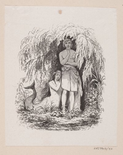 رسم توضيحي لـ "The Little Mermaid" في HC Andersen ، "Fairy Tales and Stories" ، المجلد 1 بواسطة إدوارد كريتزشمار