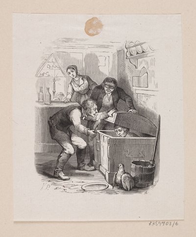 رسم توضيحي لـ "Little Claus and Big Claus" في HC Andersen ، "Eventyr og Histories" ، المجلد 1 بواسطة إدوارد كريتزشمار