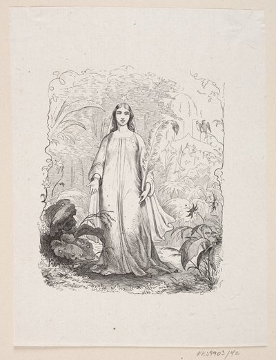 رسم توضيحي لـ "حديقة الجنة" في HC Andersen ، "Fairy Tales and Stories" ، المجلد الأول بواسطة إدوارد كريتزشمار