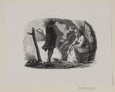رسم توضيحي لـ "حديقة الجنة" في HC Andersen ، "Fairy Tales and Stories" ، المجلد الأول بواسطة إدوارد كريتزشمار