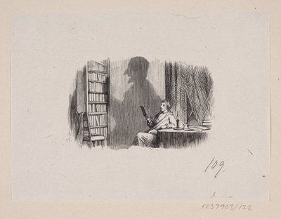 رسم توضيحي لـ "The Shadow" في H.C. أندرسن ، "حكايات وقصص خرافية" ، المجلد 2 بواسطة إدوارد كريتزشمار