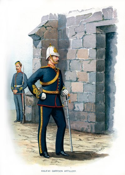مدفعية هاليفاكس جاريسون ، c1890. بواسطة H. Bunnett
