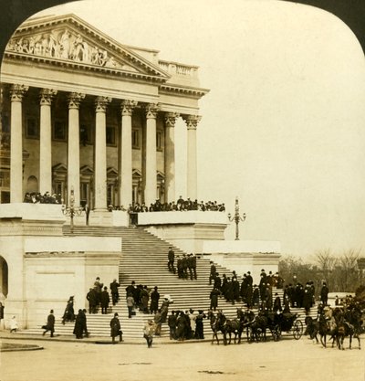 الوصول إلى مبنى الكابيتول ... افتتاح روزفلت ، واشنطن ، 1905. بواسطة HC الأبيض