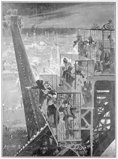 ركوب رفرف الوجه في المعرض الفرنسي البريطاني ، 1908 بواسطة سمو فلير