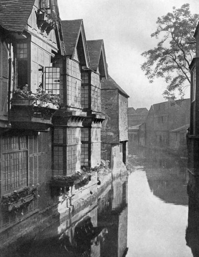 The Weavers House by the River Stour ، كانتربري ، كينت ، 1924-1926. بواسطة HS Newcombe