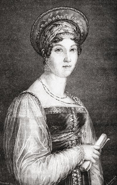 Mademoiselle Mars ، منقوش بواسطة La Plante ، من "Histoire de la Revolution Française" بواسطة Louis Blanc (1811-1882) بواسطة H. de la Charlerie
