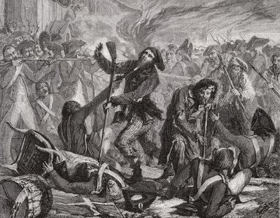 مذبحة الحرس السويسري ، 10 أغسطس 1792 بواسطة H. de la Charlerie