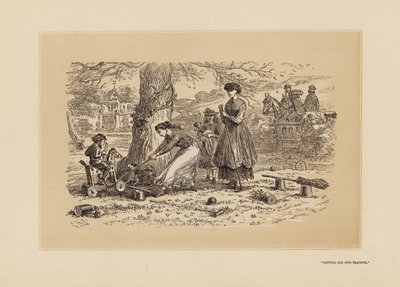 إدخاله في التدريب (النقش) بواسطة هابلوت نايت (1815-92) براون