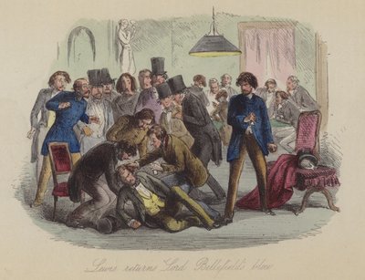 Illustration for Lewis Arundel or The Railroad of Life by Frank E Smedley (coloured engraving) بواسطة بعد هابلوت نايت براون