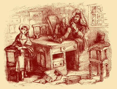 متجر تشارلز ديكنز "The Old Curiosity Shop" بواسطة هابلوت نايت براون