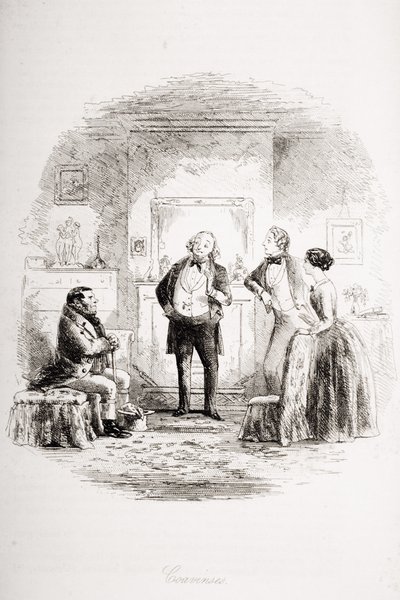 Coavinses ، رسم توضيحي من "منزل كئيب" بواسطة تشارلز ديكنز (1812-1870) نشر عام 1853 بواسطة هابلوت نايت براون