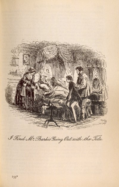 أجد السيد Barkis يخرج مع المد ، من ديفيد كوبرفيلد بقلم تشارلز ديكنز (1812-70) بواسطة هابلوت نايت براون