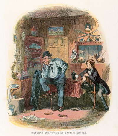 رسم توضيحي لـ Dombey and Son بواسطة هابلوت نايت براون