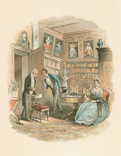 مشهد من Bleak House بقلم تشارلز ديكنز ، 1852-1853 بواسطة هابلوت نايت براون