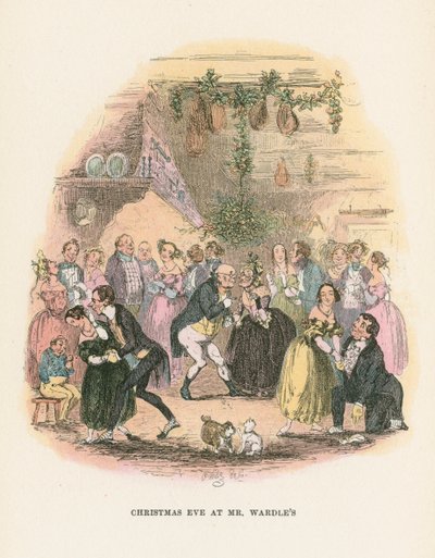 مشهد من أوراق ما بعد الوفاة لنادي بيكويك بقلم تشارلز ديكنز ، 1836-1837 بواسطة هابلوت نايت براون