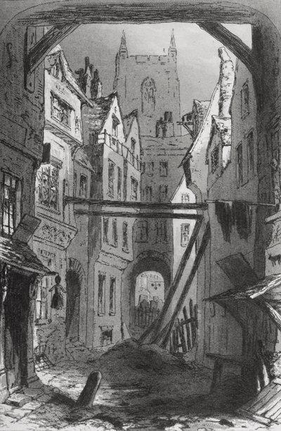توم وحده ، رسم توضيحي من "منزل كئيب" تشارلز ديكنز (1812-1870) نشر 1853 بواسطة هابلوت نايت براون