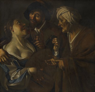 توكيد ، تزوير بعد ديرك فان بابورين (1595-1624) ، حوالي 1930-45 (زيت على قماش) بواسطة هان فان ميجرين