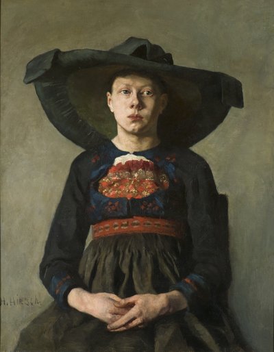 فتاة فلاحية بافارية ، 1885-1887 بواسطة Hanna Pauli