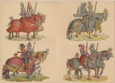 فرسان على ظهور الخيل (لون ليثو) بواسطة هانز (بعد) بورغكمير
