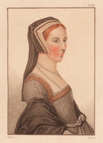 آن كريساكر ، 15 سنة ، جناح السير توماس مور ، 1812 (نقش) بواسطة هانز (بعد) هولبين الأصغر