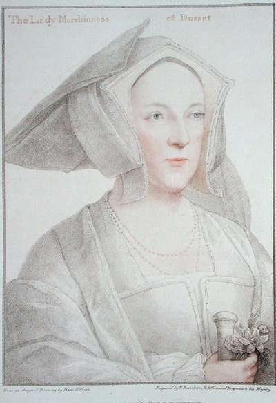 السيدة مارشونية دورست (1481-1535) نقشها فرانشيسكو بارتولوزي (1727-1815) 1795 (نقش) بواسطة هانز (بعد) هولبين الأصغر