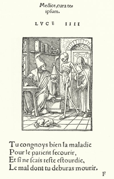 The Physician (engraving) بواسطة هانز (بعد) هولبين الأصغر