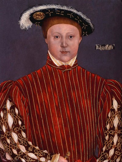 لوحة "صورة إدوارد السادس (1537-1553) ملك إنجلترا" "لدائرة هانز هولبين الأصغر بواسطة هانز (دائرة) هولبين الأصغر