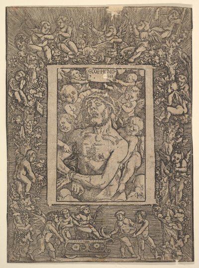 Ecce Homo مع حدود الزينة تظهر انتصار باخوس ، 1511. بواسطة هانز بالدونج