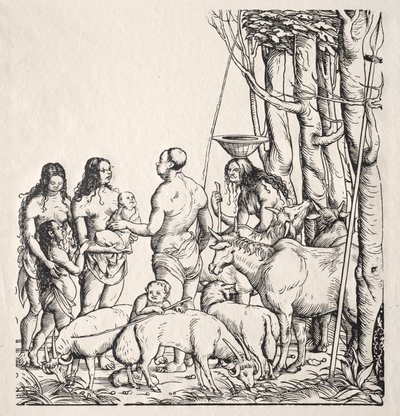 Hottentots مع القطيع. بواسطة هانز برجكمير