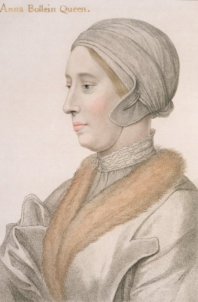 آن بولين (1507-36) منقوشة بواسطة فرانشيسكو بارتولوزي (1727-1815) بواسطة هانز هولبين الأصغر