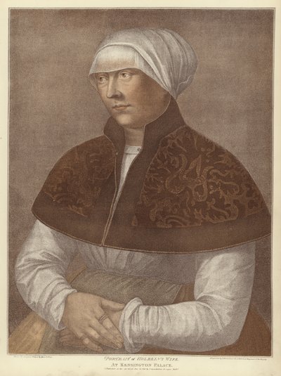 Elsbeth ، زوجة هانز هولبين (aquatint) بواسطة هانز هولبين الأصغر