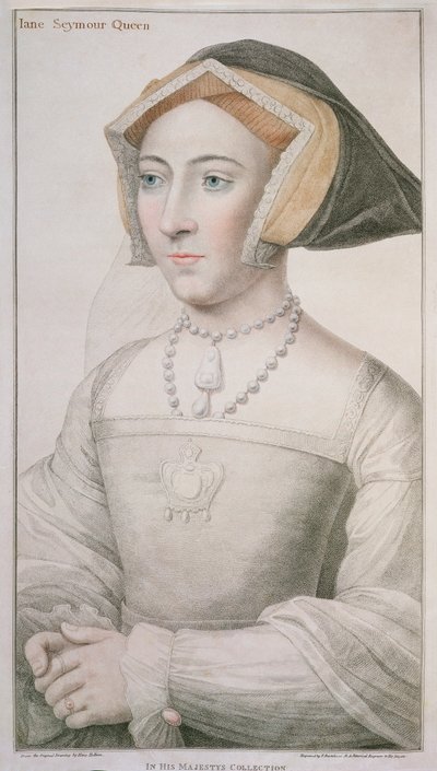 جين سيمور (c.1509-37) نقشها فرانشيسكو بارتولوزي (1727-1815) بواسطة هانز هولبين الأصغر