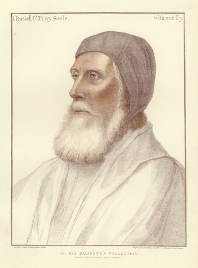 جون راسل ، إيرل بيدفورد (أكواتينت) بواسطة Hans Holbein der Jüngere