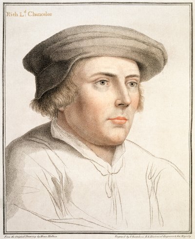 ريتشارد ريتش ، أول بارون ريتش (c.1496-1567) نقشه فرانشيسكو بارتولوزي (1727-1815) بواسطة هانز هولبين الأصغر