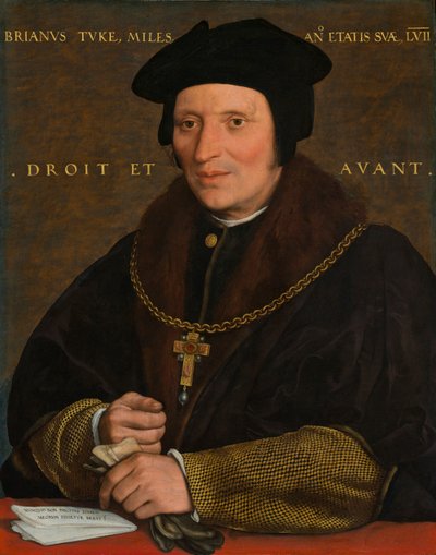 السير Brian Tuke ، c.1527-8 أو c.1532-34 (زيت على اللوحة) بواسطة هانز هولبين الأصغر