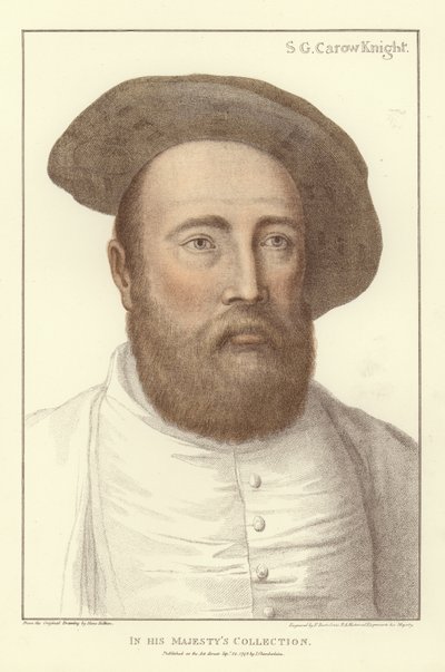 السير جورج كارو (أكواتينت) بواسطة Hans Holbein der Jüngere