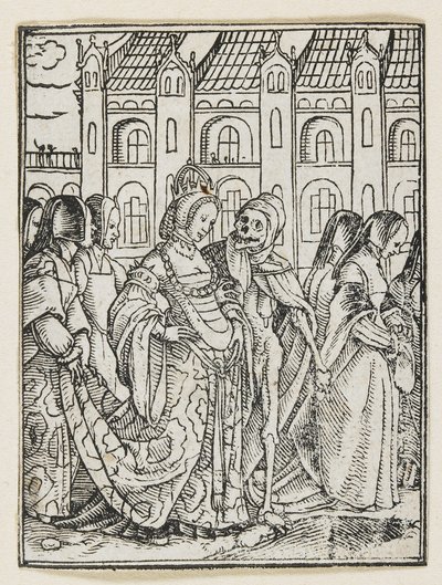 الإمبراطورة من رقصة الموت (ليون) ، 1538 ، 1523-1526 بواسطة هانز هولبين الأصغر