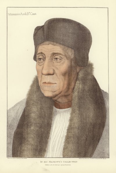 وليام وارهام ، رئيس أساقفة كانتربري (أكواتينت) بواسطة Hans Holbein der Jüngere