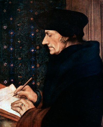 Desiderus Erasmus 1497-1543 ، عالم إنساني هولندي وباحث ، 1523. بواسطة هانز هولبين الأصغر