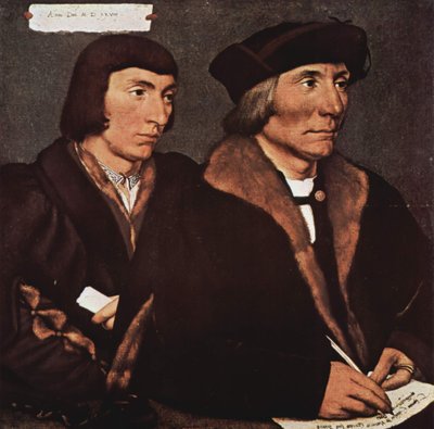 بالألمانية: توماس غودسالف (1481-1542) und Sein Sohn Sir John (etwa 1510-1556) صورة لتوماس غودسالف وابنه جون بواسطة هانز هولبين الأصغر
