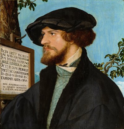 صورة لبونيفاسيوس أميرباخ ، 1519 (زيت على خشب الصنوبر) بواسطة Hans Holbein der Jüngere