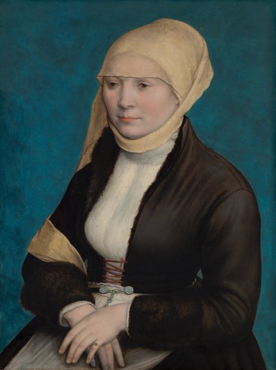 صورة لامرأة من جنوب ألمانيا ، c.1520-1525 بواسطة هانز هولبين الأصغر