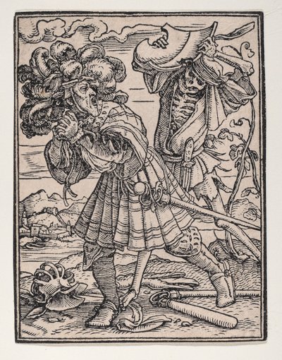 الكونت ، من رقصة الموت ، كاليفورنيا. 1526 ، تم نشره عام 1538. بواسطة هانز لوتزلبرغر