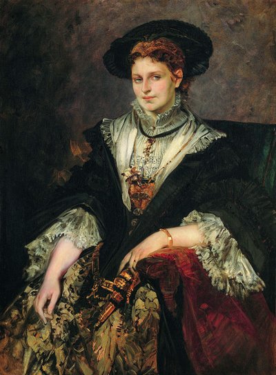 صورة بيرثا فون بيلوتي ، 1872-1873 بواسطة هانز ماكارت