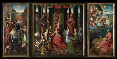 ثلاثية القديس يوحنا المعمدان والقديس يوحنا الإنجيلي بواسطة Hans Memling