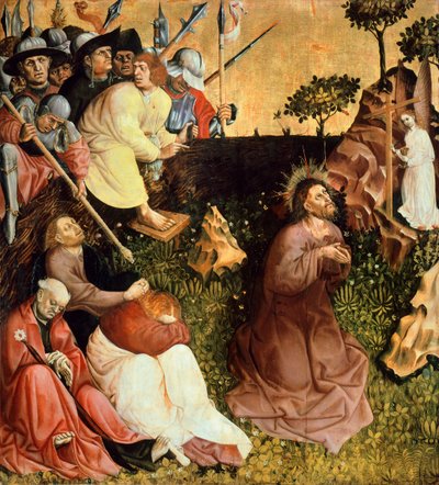 صلاة في الحديقة ، لوحة من Wurzach Altarpiece بواسطة هانز مالتشر