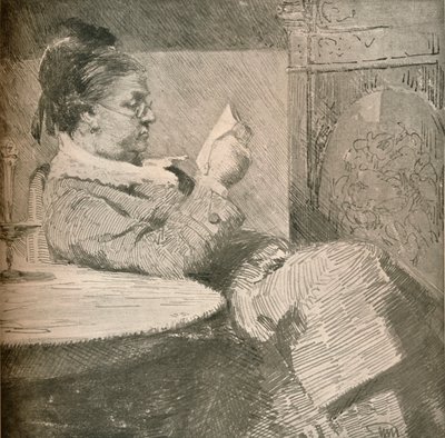صورة لأم الفنانين ، ج 1912 بواسطة هانز نيكولاج هانسن