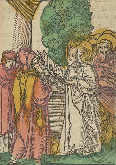 مثل الفريسيين وجامعي الضرائب ، من Das Plenarium ، 1517. بواسطة هانز شوفيلين الأكبر