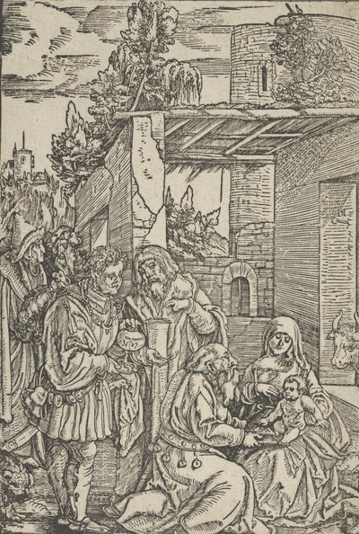 عبادة المجوس ، من Ewangeli ورسالة بولس الرسول ، 1512. بواسطة هانز شوفيلين الأكبر