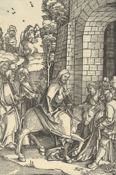 الدخول إلى القدس من مرآة آلام ربنا يسوع المسيح ، 1507 بواسطة هانز شوفيلين الأكبر